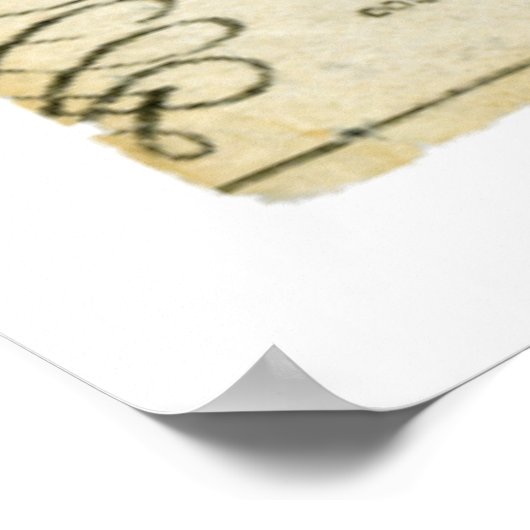 Andrew Jackson Ondertekende cheque van 14 juni 183 Poster (Hoek)