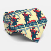 Andrew Jackson over Horse Stropdas (Opgerold)