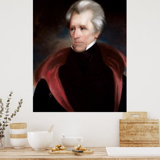 ANDREW JACKSON Painting by Ralph E. W. Earl Print (Keuken)