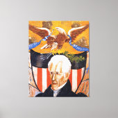 Andrew Jackson Portrait Canvas Afdruk (Voorkant)