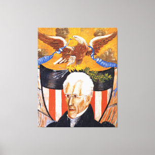 Andrew Jackson Portrait Canvas Afdruk