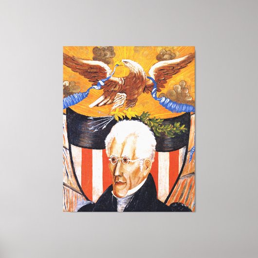 Andrew Jackson Portrait Canvas Afdruk (Voorkant)