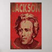 Andrew Jackson Poster (rood) (Voorkant)