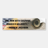 ANDREW JACKSON QUOTE COURAGE W/OOG VAN HET ELGF BUMPERSTICKER (Voorkant)