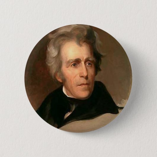 Andrew Jackson Ronde Button 5,7 Cm (Voorkant)