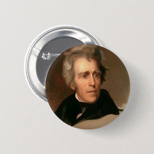 Andrew Jackson Ronde Button 5,7 Cm (Voorkant /achterkant)