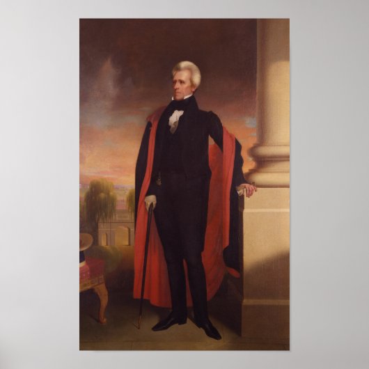 Andrew Jackson Standing Painting Poster (Voorkant)