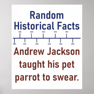 Andrew Jackson vertelde zijn papegaai aan Swear - Poster
