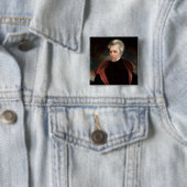 Andrew Jackson Vierkante Button 5,1 Cm (In situ)
