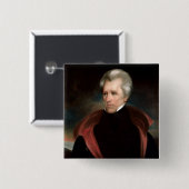 Andrew Jackson Vierkante Button 5,1 Cm (Voorkant /achterkant)