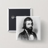 Andrew Jackson Vierkante Button 5,1 Cm (Voorkant /achterkant)