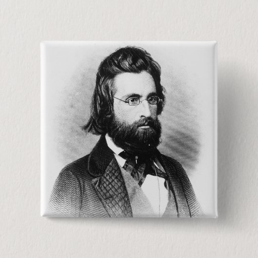 Andrew Jackson Vierkante Button 5,1 Cm (Voorkant)