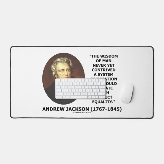 Andrew Jackson Wisdom draagt bij aan gelijke belas Bureaumat (Keyboard & Muis)