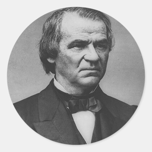 Andrew Johnson 17 Ronde Sticker (Voorkant)