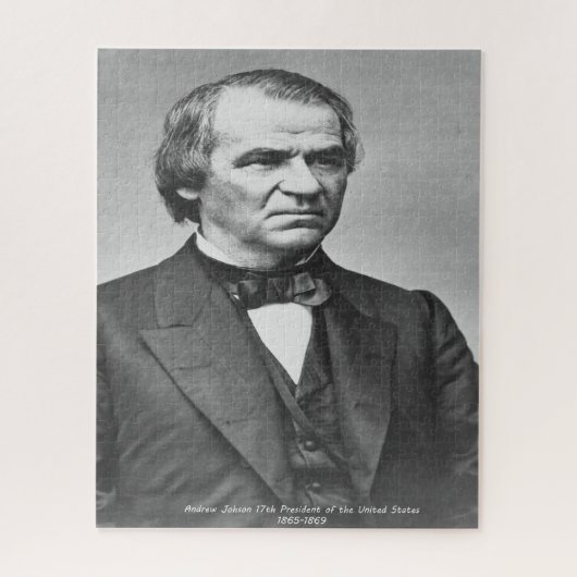 Andrew Johnson 17e President van Amerika. Legpuzzel (Verticaal)