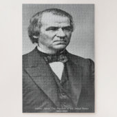 Andrew Johnson 17e President van Amerika. Legpuzzel (Verticaal)