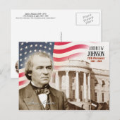 Andrew Johnson - 17e President van de VS Briefkaart (Voorkant / Achterkant)
