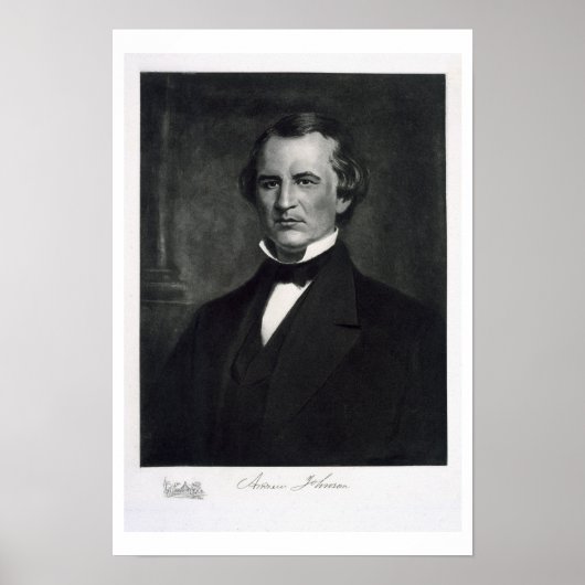 Andrew Johnson (1808-75), 17e President van de Ver Poster (Voorkant)