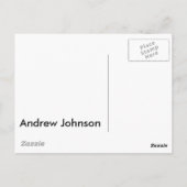 Andrew Johnson Briefkaart (Achterkant)
