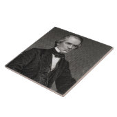 Andrew Johnson, gegraveerd op een foto van Thom Tegeltje (Zijkant)