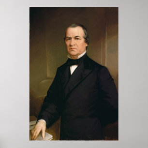ANDREW JOHNSON Portrait by Washington B. Cooper Poster