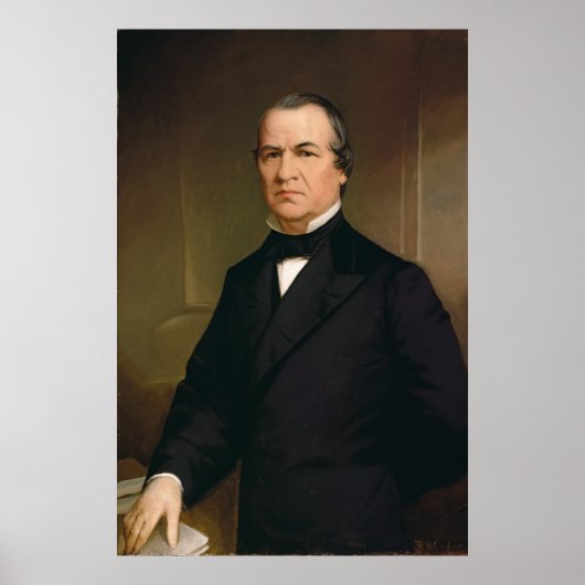 ANDREW JOHNSON Portrait by Washington B. Cooper Poster (Voorkant)