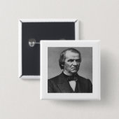 Andrew Johnson Vierkante Button 5,1 Cm (Voorkant /achterkant)