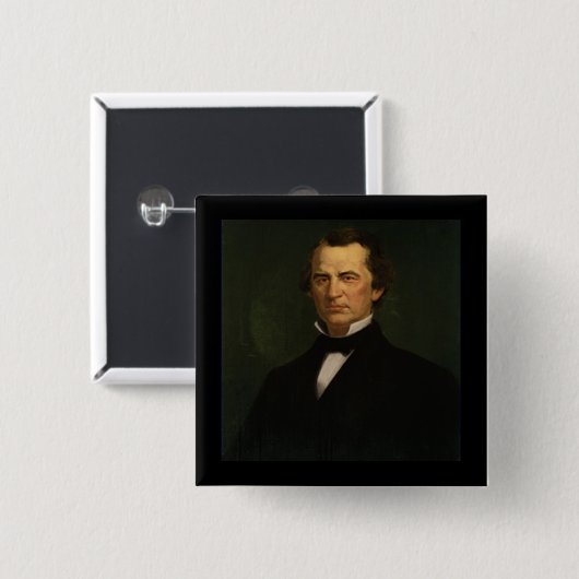 Andrew Johnson Vierkante Button 5,1 Cm (Voorkant /achterkant)