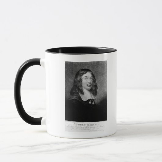 Andrew Marvell , gegraveerd door John Raphael Smit Mok (Links)