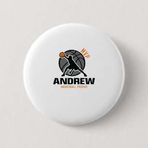 Andrew MVP Custom Player Basketbal Prodigy Your N Ronde Button 5,7 Cm