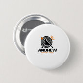 Andrew MVP Custom Player Basketbal Prodigy Your N Ronde Button 5,7 Cm (Voorkant /achterkant)
