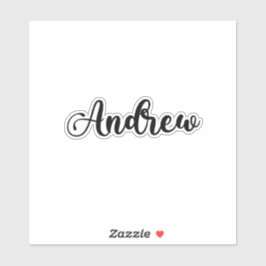 Andrew Name - Handgeschreven kalligrafie Sticker