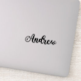 Andrew Name - Handgeschreven kalligrafie Sticker