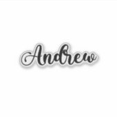 Andrew Name - Handgeschreven kalligrafie Sticker (Voorkant)