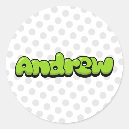 Andrew Ronde Sticker (Voorkant)