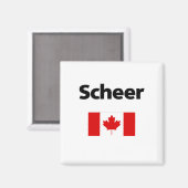 Andrew Scheer Canada Canadese vlag lichtkleur Magneet (Voorkant / Achterkant)