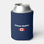 Andrew Scheer Nation Conservative Canada Flag Dark Blikjeskoeler (Blikje Voorkant)