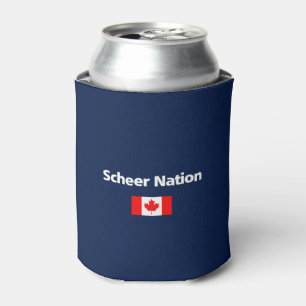 Andrew Scheer Nation Conservative Canada Flag Dark Blikjeskoeler