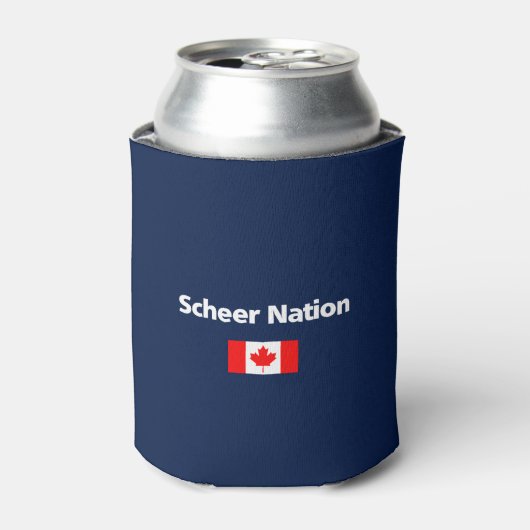 Andrew Scheer Nation Conservative Canada Flag Dark Blikjeskoeler (Blikje Voorkant)