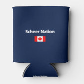 Andrew Scheer Nation Conservative Canada Flag Dark Blikjeskoeler (Voorkant)
