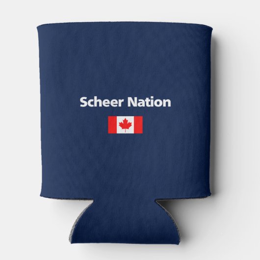 Andrew Scheer Nation Conservative Canada Flag Dark Blikjeskoeler (Achterkant)