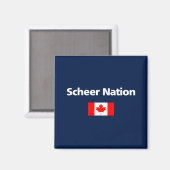 Andrew Scheer Nation Conservative Canada Flag Dark Magneet (Voorkant / Achterkant)