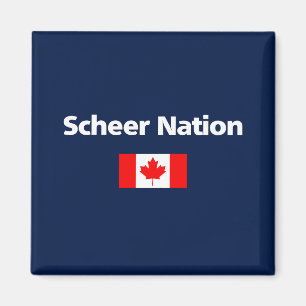 Andrew Scheer Nation Conservative Canada Flag Dark Magneet