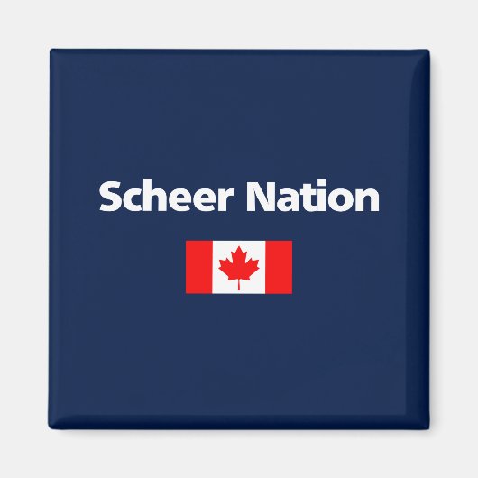 Andrew Scheer Nation Conservative Canada Flag Dark Magneet (Voorkant)