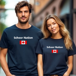 Andrew Scheer Nation Conservative Canada Flag Dark T-shirt