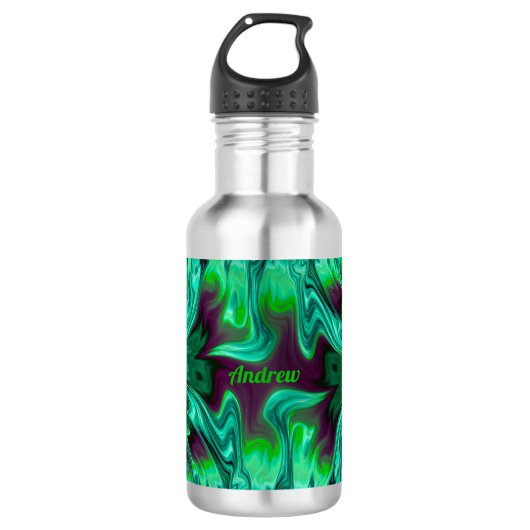 ANDREW ~ Shades Green en Paars ~ Waterfles (Voorkant)