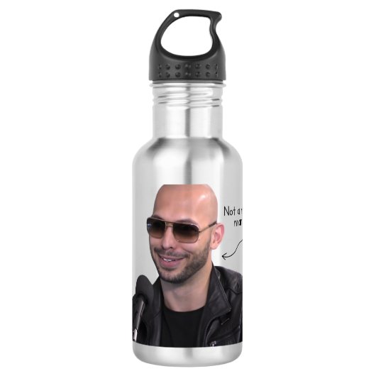 Andrew Tate is geen echt man Waterfles (Voorkant)