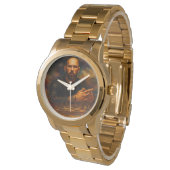 Andrew Tate Oversized Gold Bracelet Watch Horloge (Gekanteld)