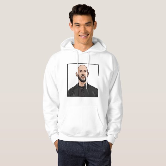 Andrew Tate Portrait Hoodie (Voorkant volledig)