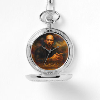 Andrew Tate Silver Pocket Watch Horloge